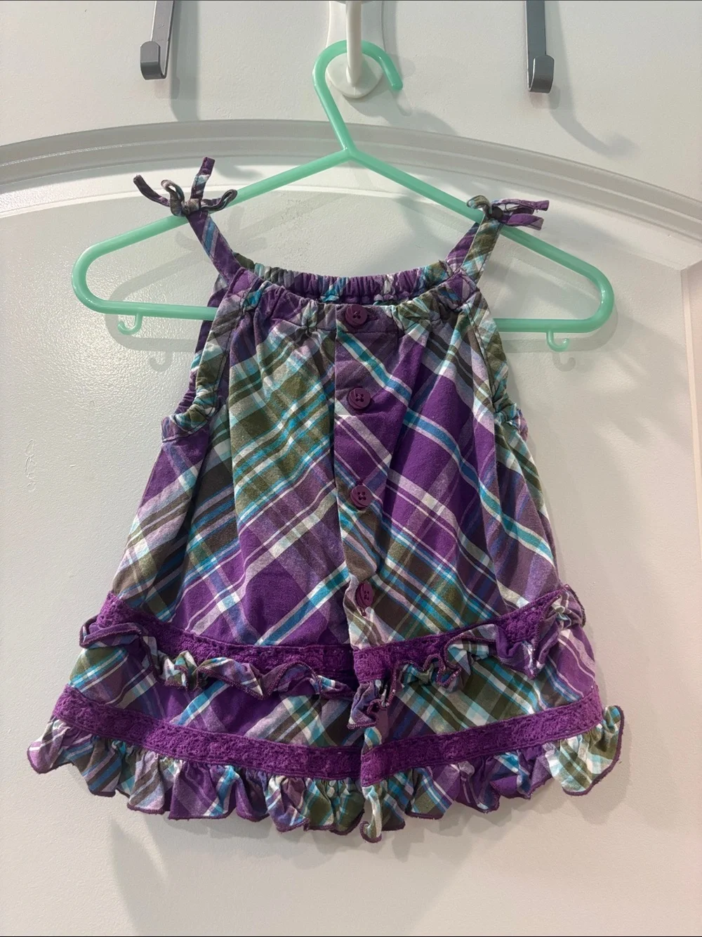 The Children’s Place Plaid Purple Dress